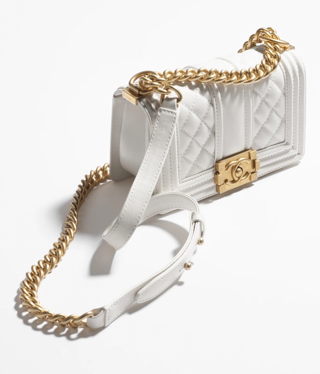 CHANEL SMALL BOY CHANEL HANDBAG - Calfskin