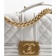 CHANEL SMALL BOY CHANEL HANDBAG - Calfskin