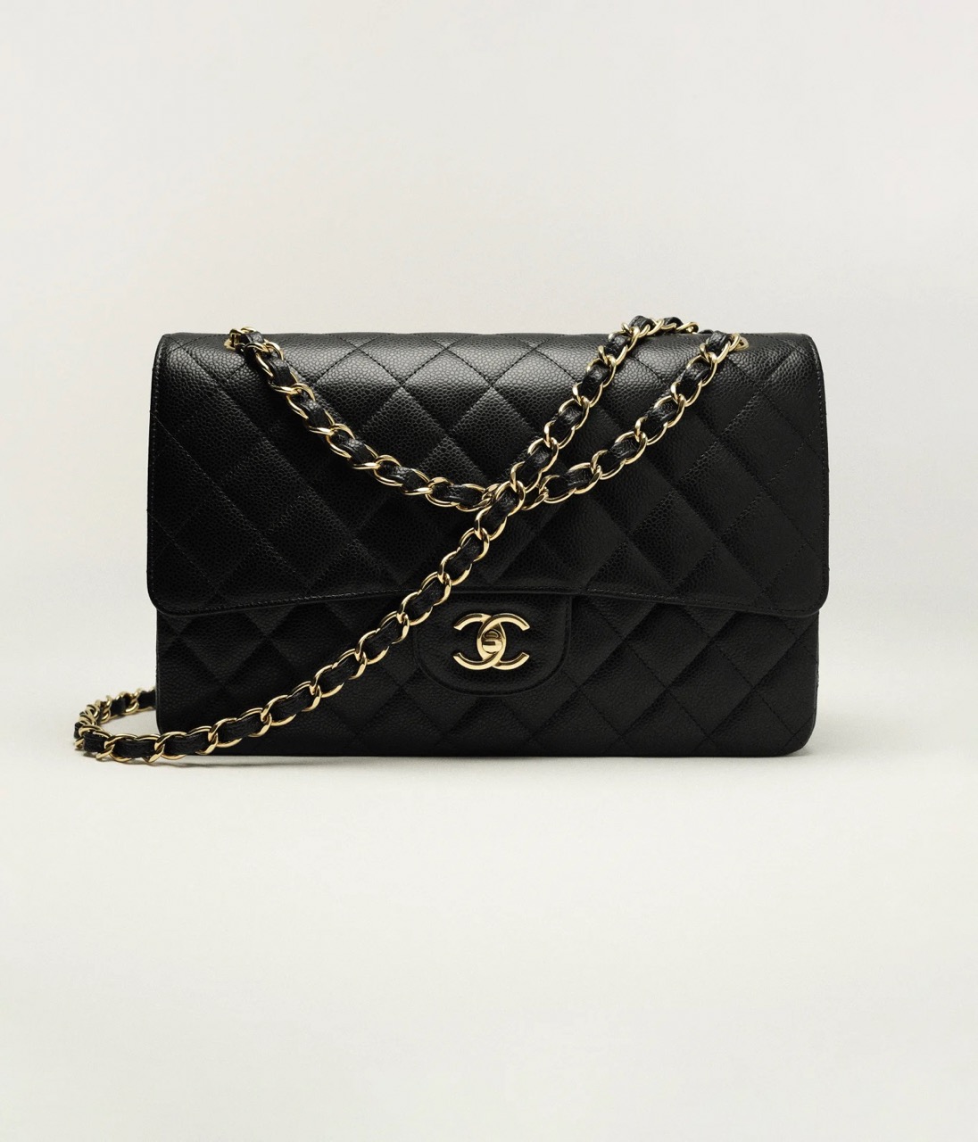 CHANEL LARGE CLASSIC HANDBAG - Grained Calfskin