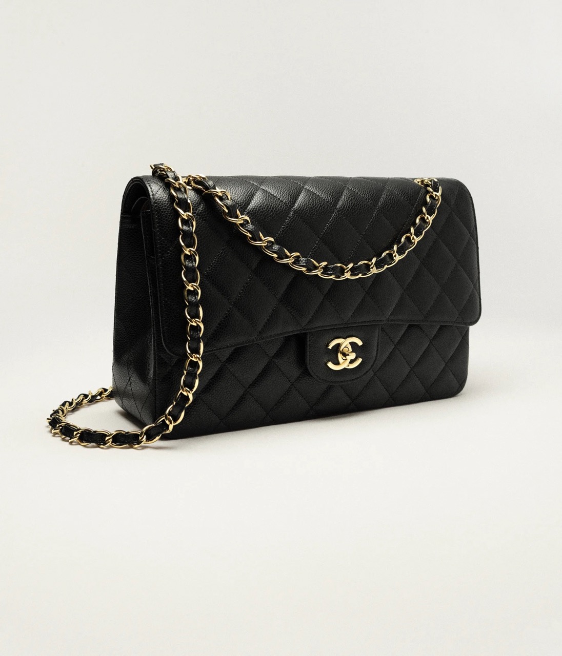 CHANEL LARGE CLASSIC HANDBAG - Grained Calfskin