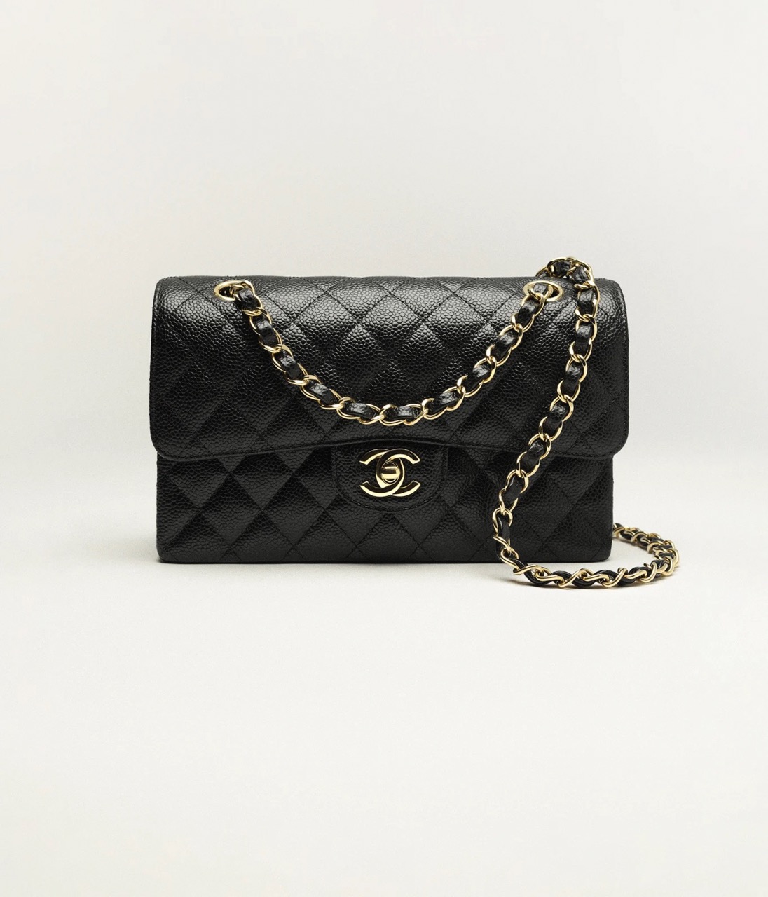 CHANEL SMALL CLASSIC HANDBAG - Grained Calfskin