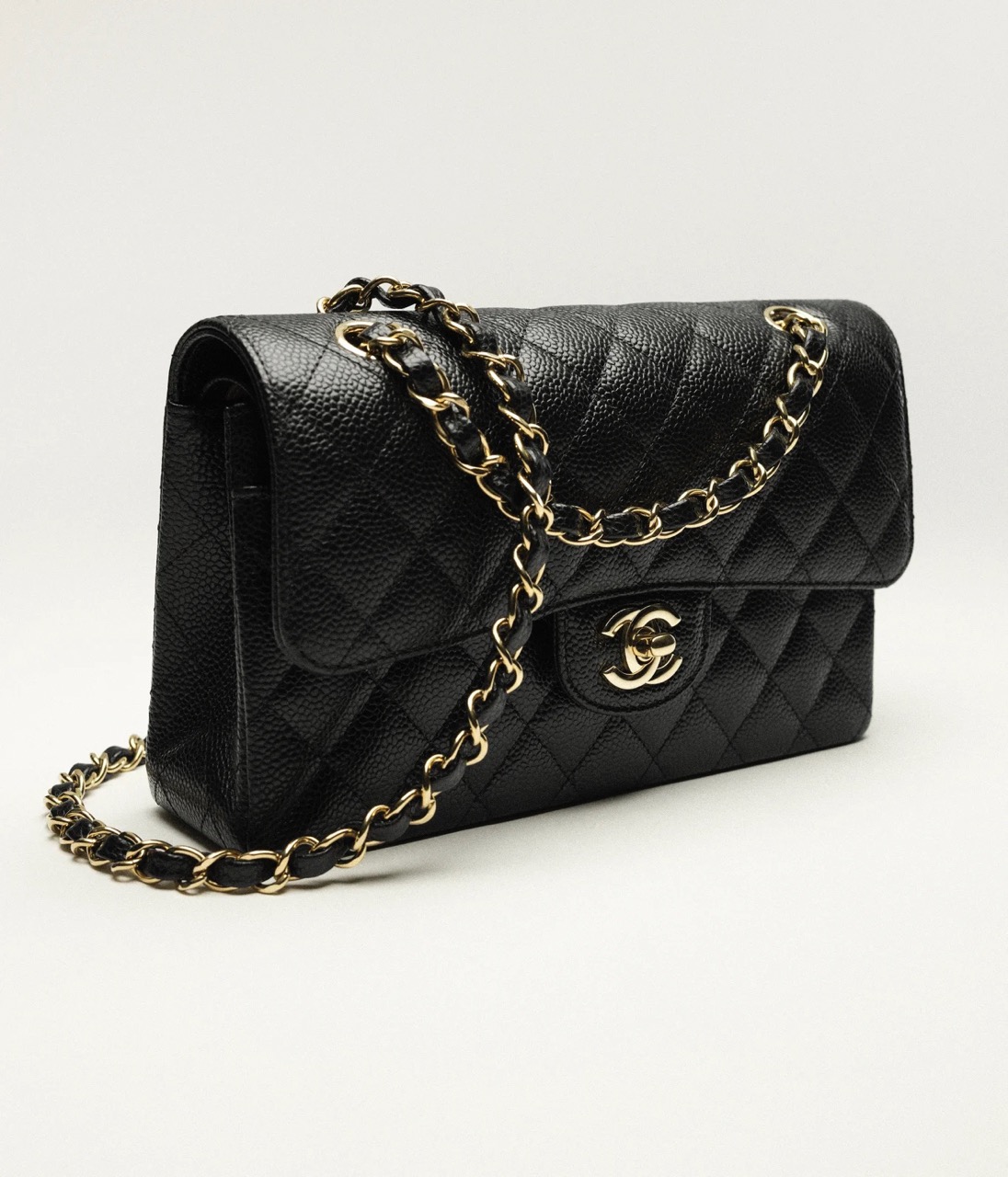 CHANEL SMALL CLASSIC HANDBAG - Grained Calfskin