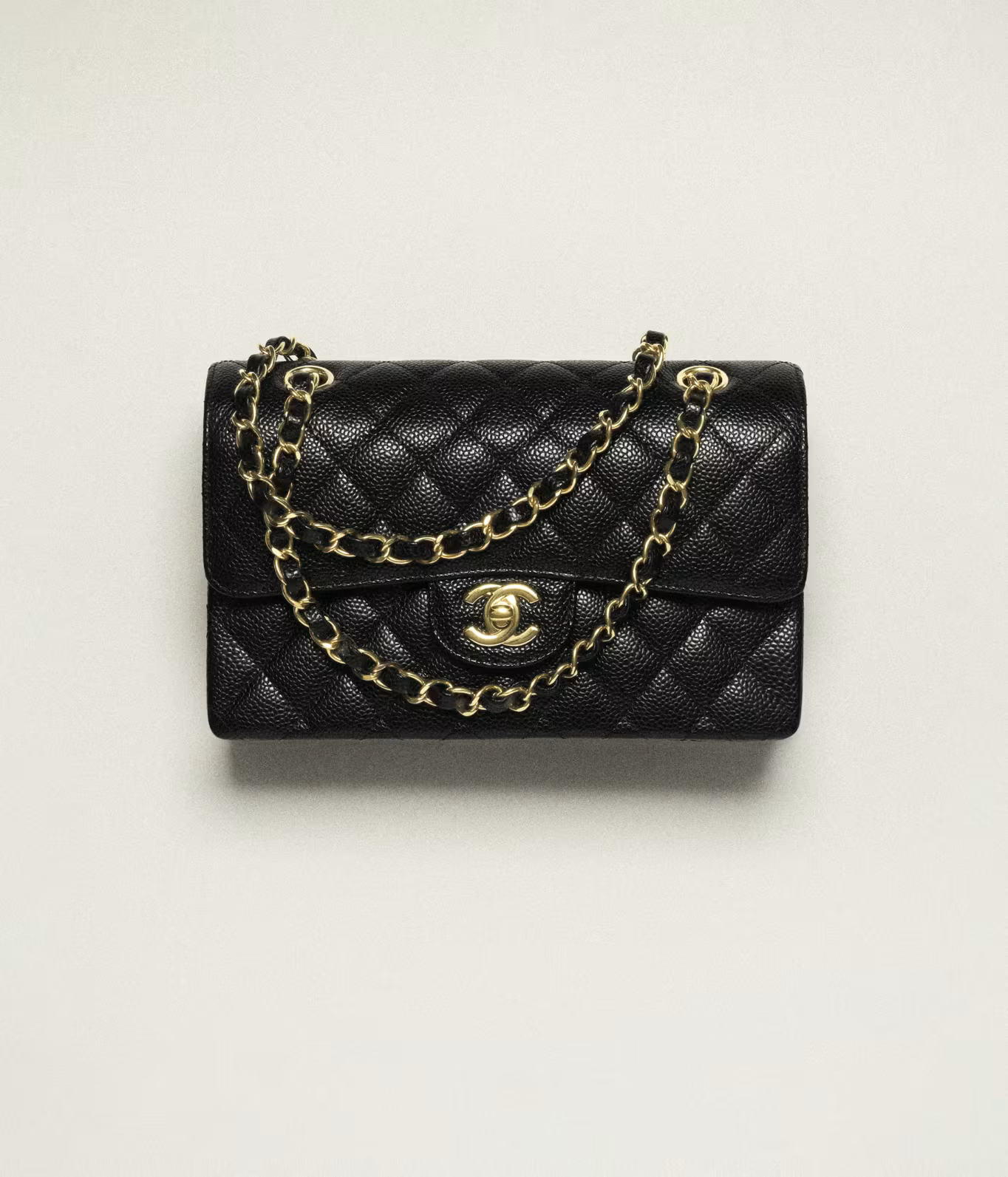 CHANEL SMALL CLASSIC HANDBAG - Grained Calfskin