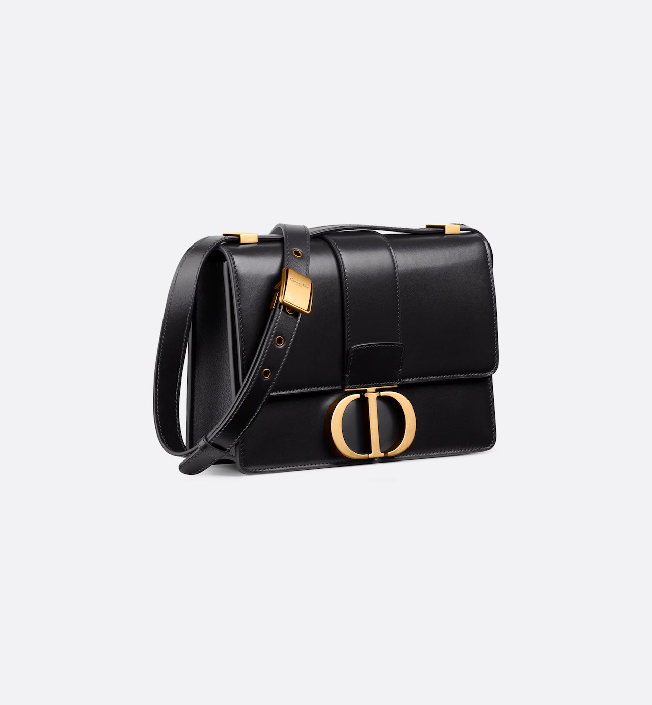 Dior 30 Montaigne Bag Black Box Calfskin