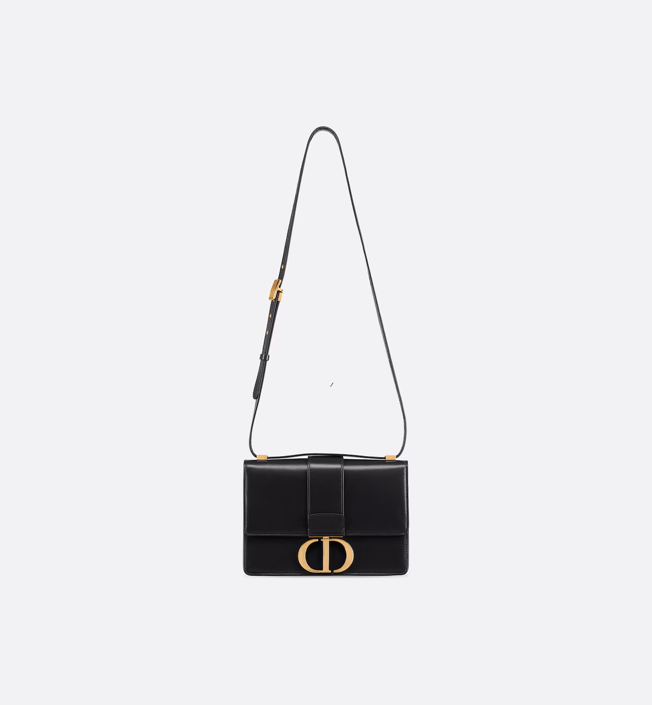 Dior 30 Montaigne Bag Black Box Calfskin