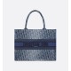 Dior Medium Dior Book Tote Blue Denim Dior Oblique Jacquard