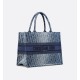 Dior Medium Dior Book Tote Blue Denim Dior Oblique Jacquard