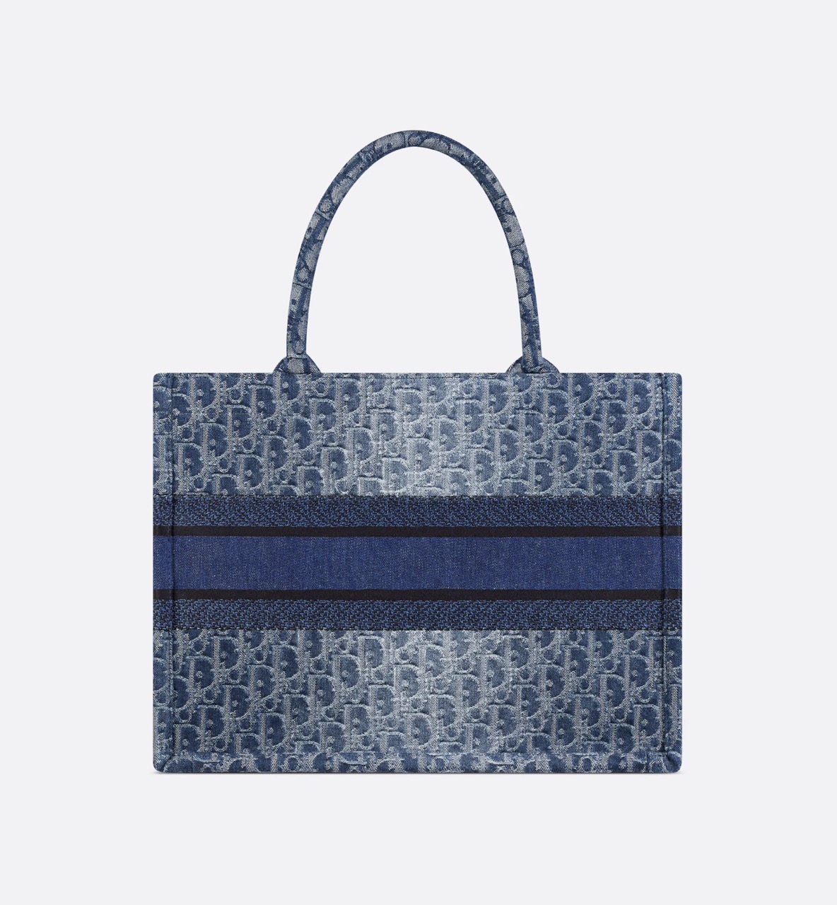 Dior Medium Dior Book Tote Blue Denim Dior Oblique Jacquard