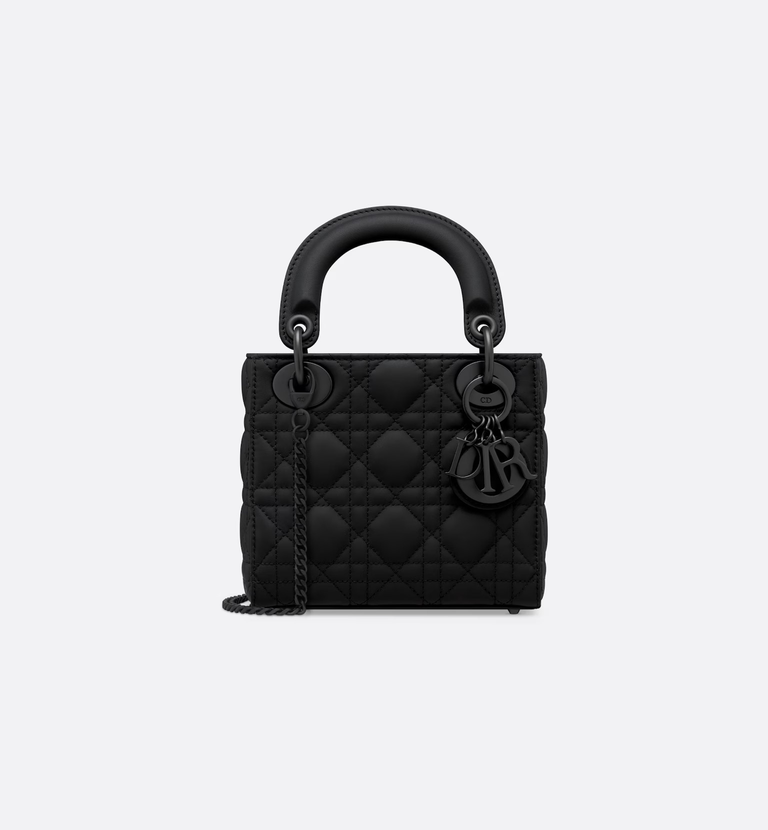 Dior Mini Lady Dior Bag Black Ultramatte Cannage Calfskin