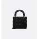 Dior Mini Lady Dior Bag Black Ultramatte Cannage Calfskin