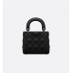 Dior Mini Lady Dior Bag Black Ultramatte Cannage Calfskin