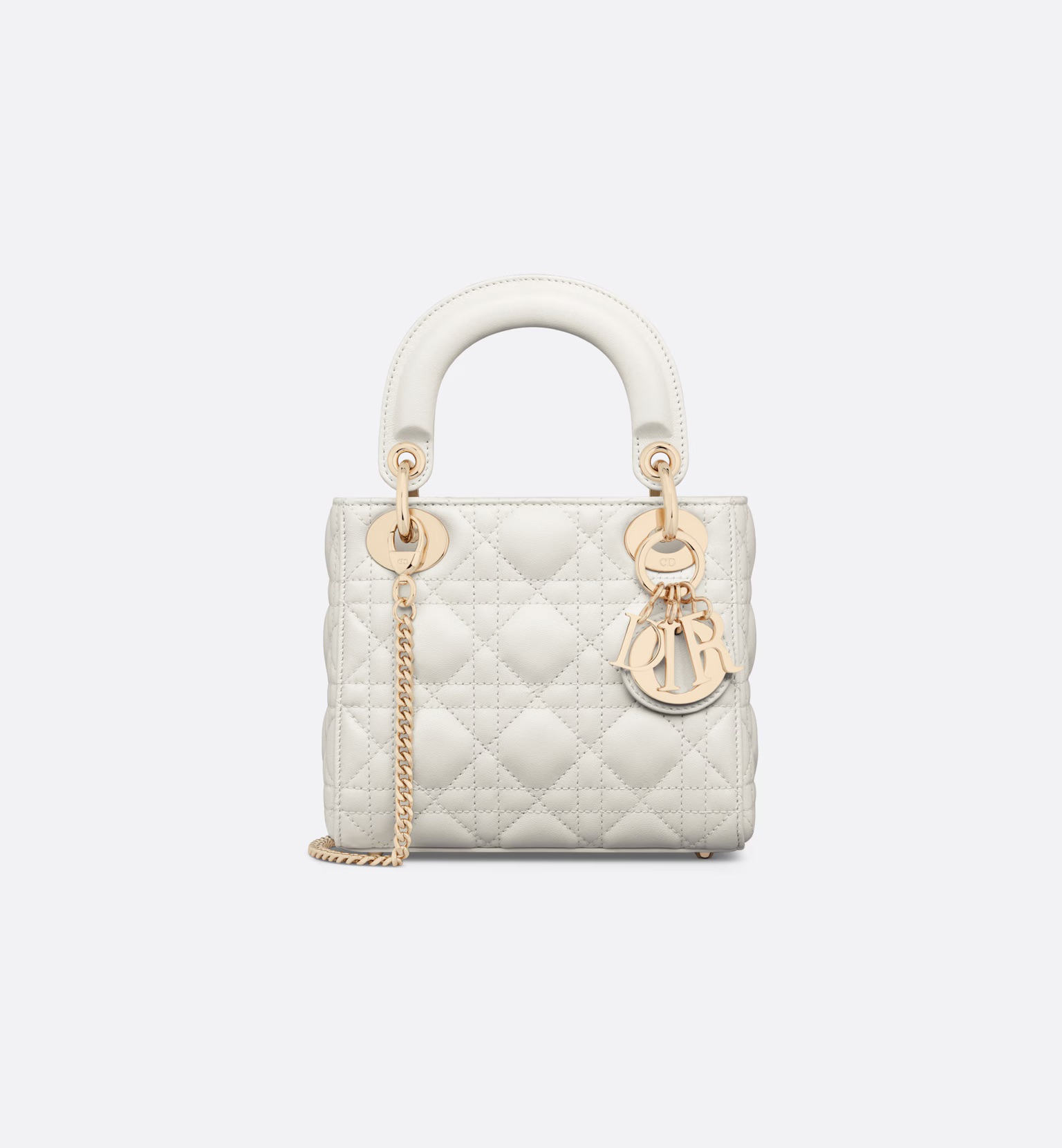 Dior Mini Lady Dior Bag Latte Cannage Lambskin