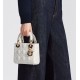 Dior Mini Lady Dior Bag Latte Cannage Lambskin