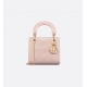 Dior Mini Lady Dior Bag Powder Pink Patent Cannage Calfskin