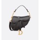 Dior Mini Saddle Bag with Strap Grained Calfskin