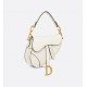 Dior Mini Saddle Bag with Strap Grained Calfskin