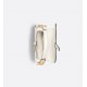 Dior Mini Saddle Bag with Strap Grained Calfskin