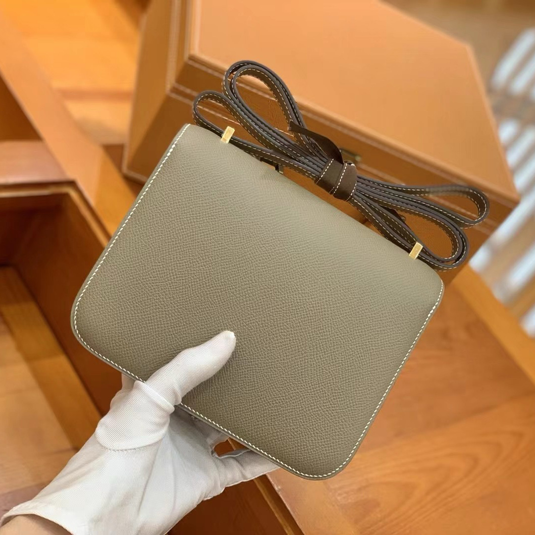 Hermès Constance 14 Etoupe Epsom with Gold Hardware