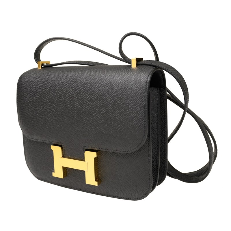 Hermès Constance 19 Noir Epsom with Gold Hardware