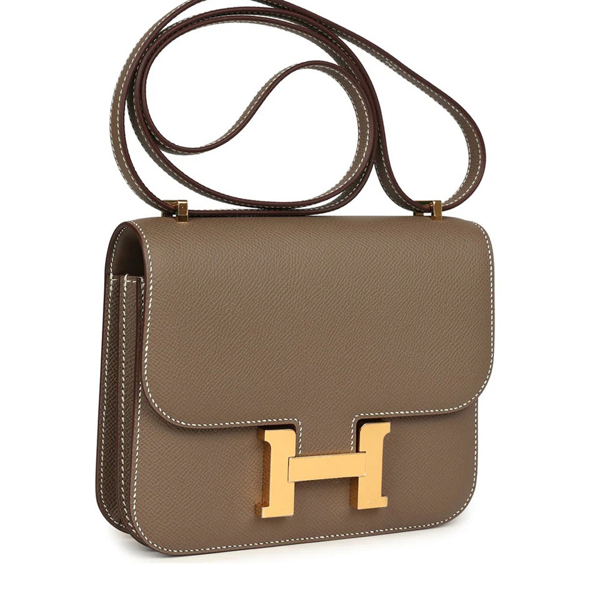 Hermès Constance 24 Etoupe Epsom with Gold Hardware