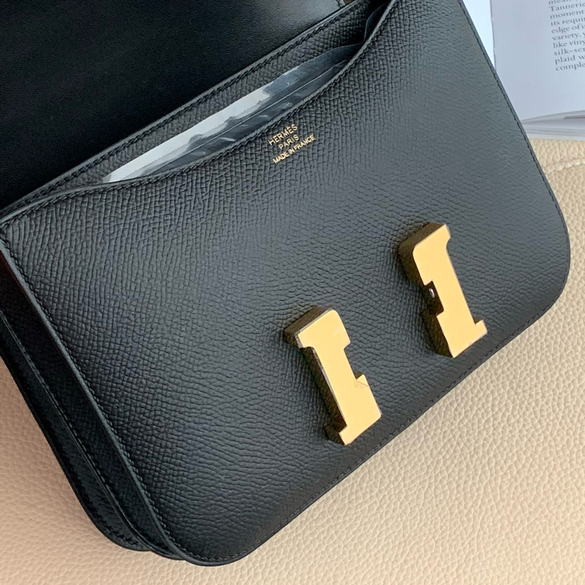 Hermès Constance 14 Noir Epsom with Gold Hardware