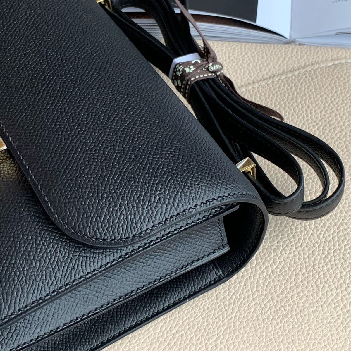 Hermès Constance 14 Noir Epsom with Gold Hardware