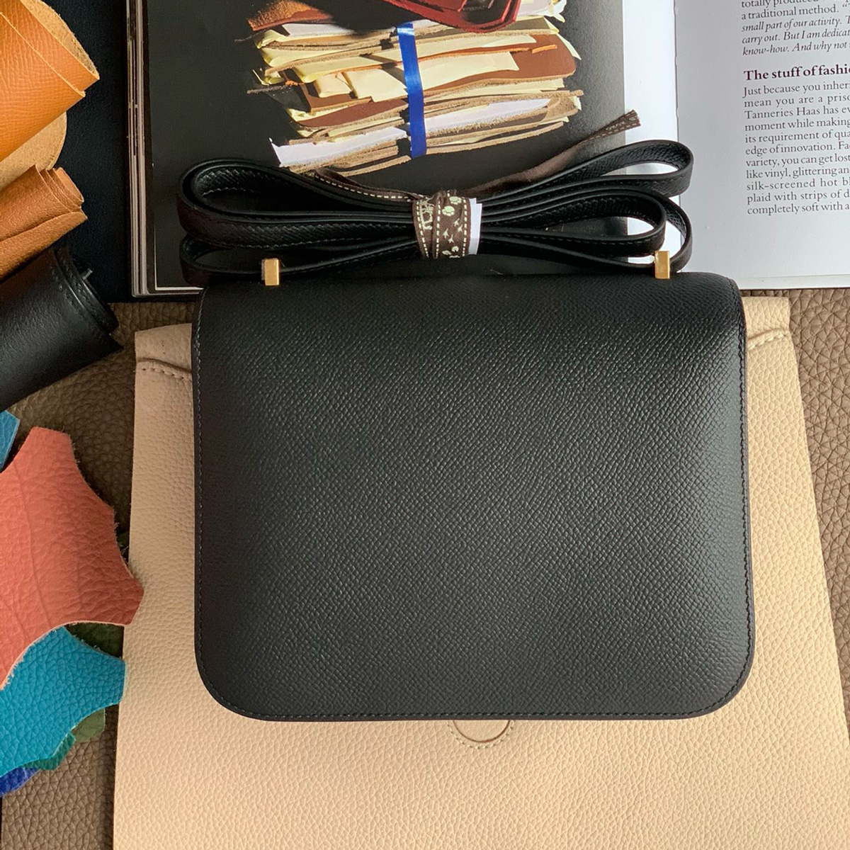 Hermès Constance 24 Noir Epsom with Gold Hardware