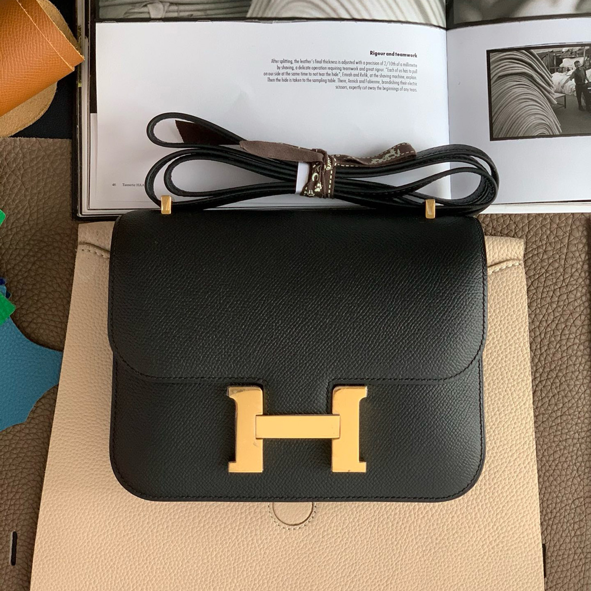 Hermès Constance 14 Noir Epsom with Gold Hardware