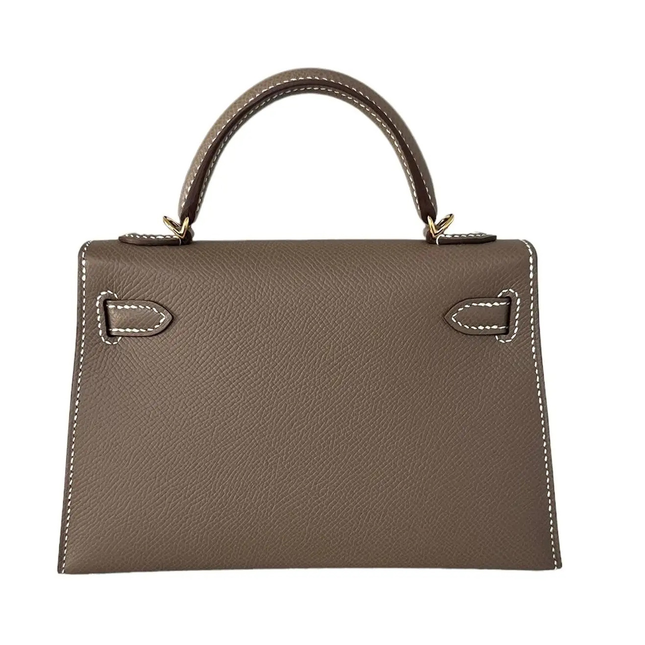 Hermès Kelly 20 Etoupe Epsom with Gold Hardware