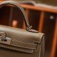 Hermès Kelly Mini Etoupe Epsom with Gold Hardware