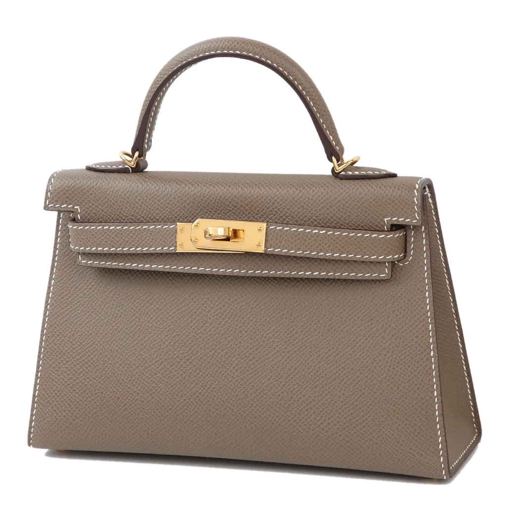 Hermès Kelly Mini Etoupe Epsom with Gold Hardware