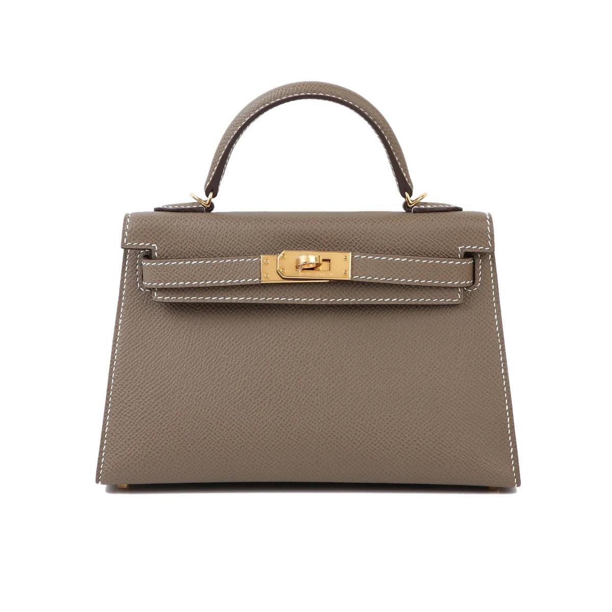 Hermès Kelly Mini Etoupe Epsom with Gold Hardware