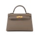 Hermès Kelly Mini Etoupe Epsom with Gold Hardware