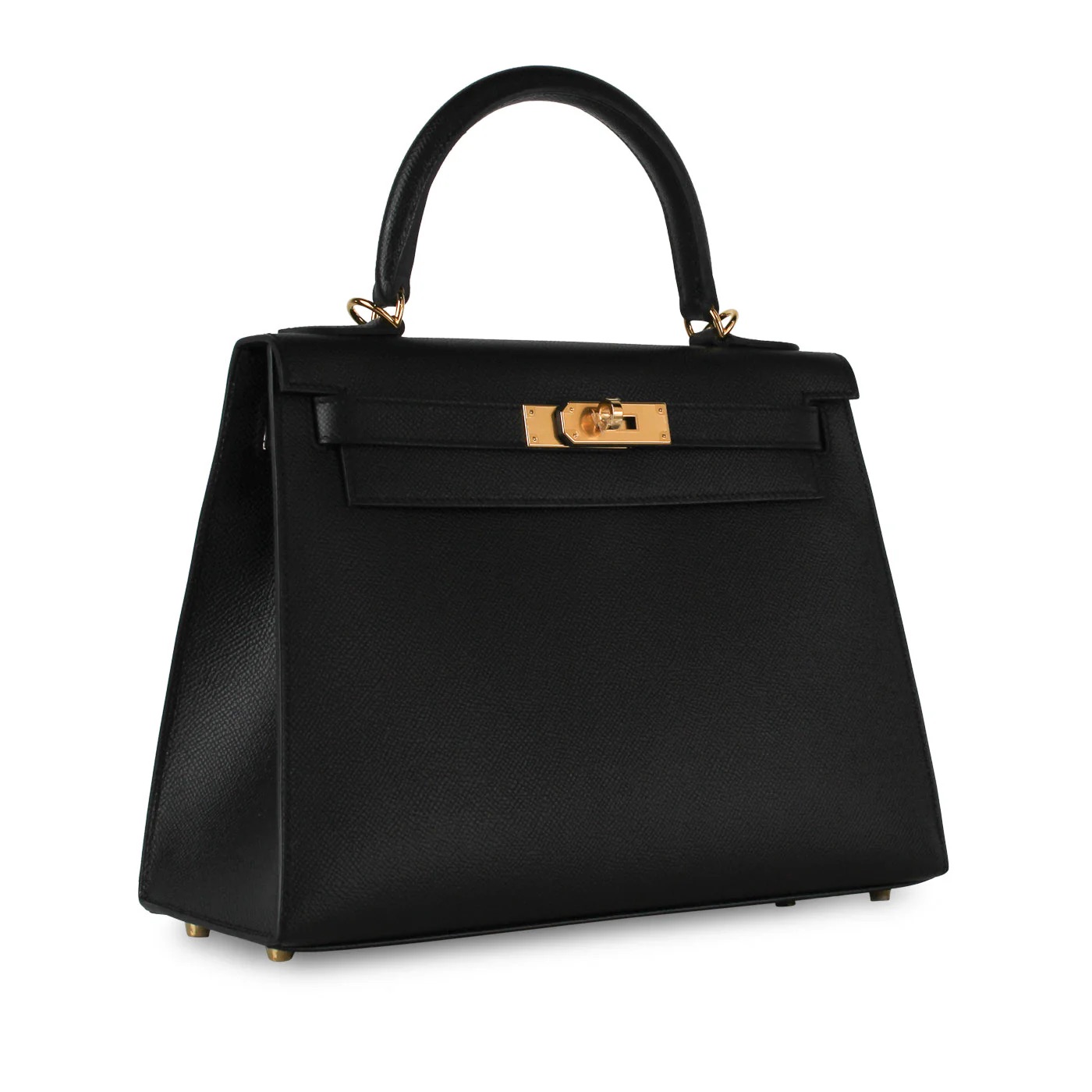 Hermès Kelly 28 Noir Epsom with Gold Hardware