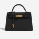 Hermès Kelly Mini Noir Epsom with Gold Hardware