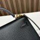 Hermès Kelly Mini Noir Epsom with Gold Hardware